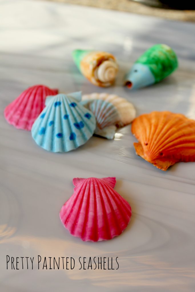pretty painted seashells