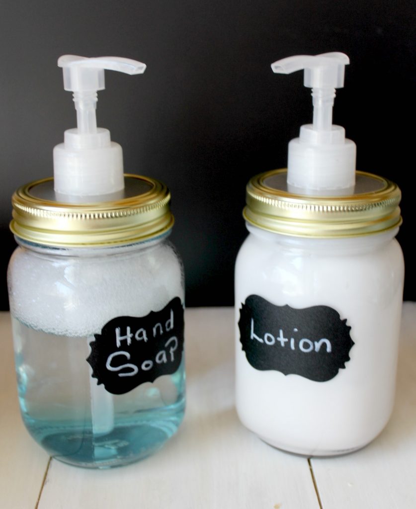 DIY lotion and soap dispenser