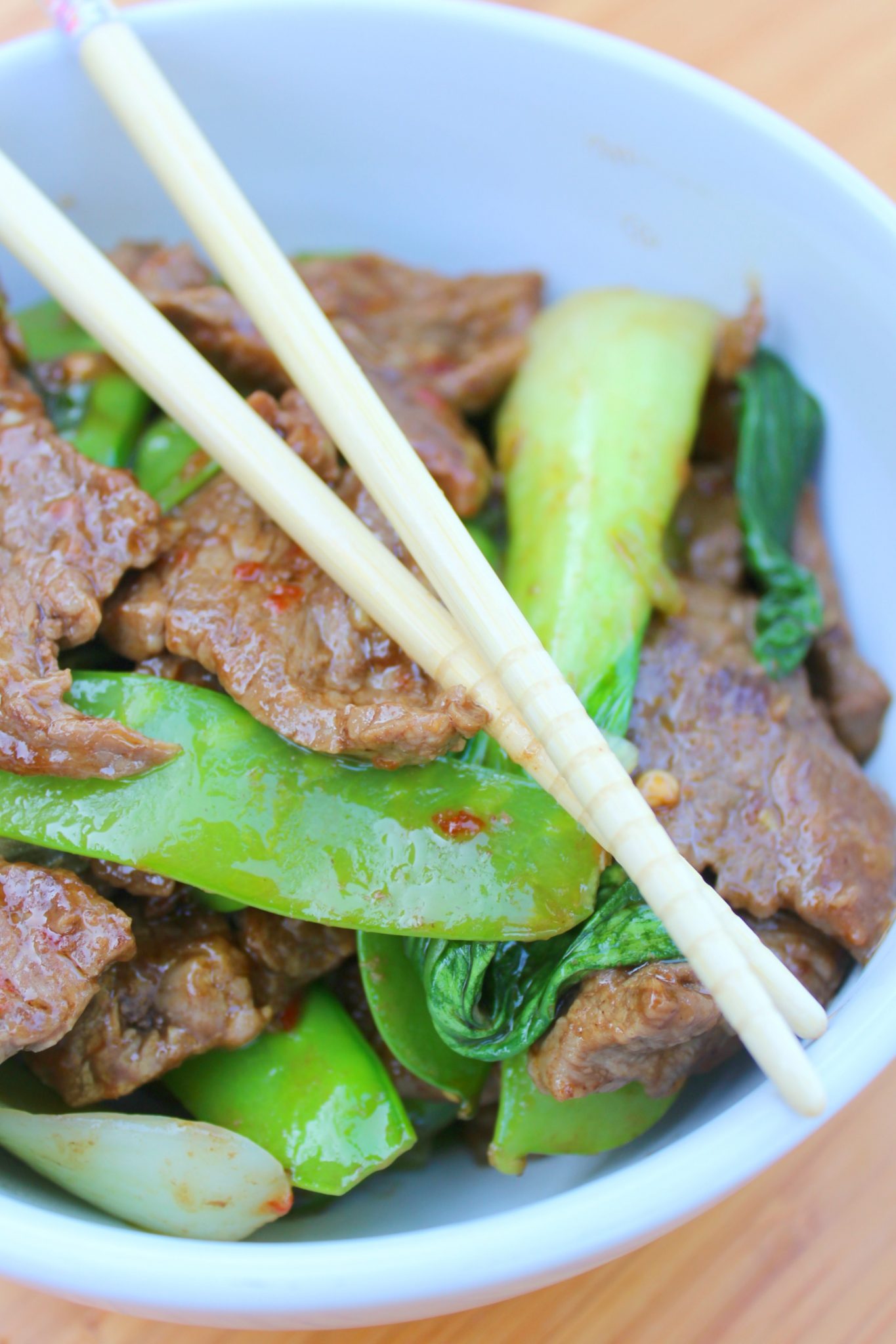 Beef stir-fry with bok choy and snow peas | Johanny's Kitchen